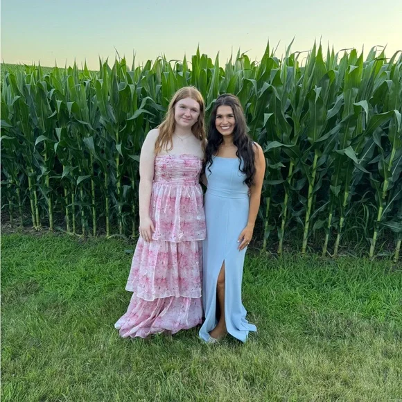 Show Me Your MuMu Blue Sleeveless Sheath Maxi Dress - Picture 4 of 4